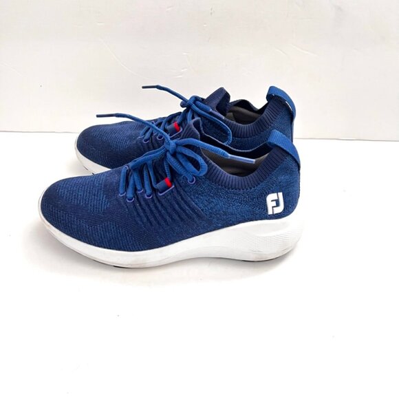 Foot Joy Golf Flex blue White Soft Cleats sneaker shoes - Picture 3 of 7